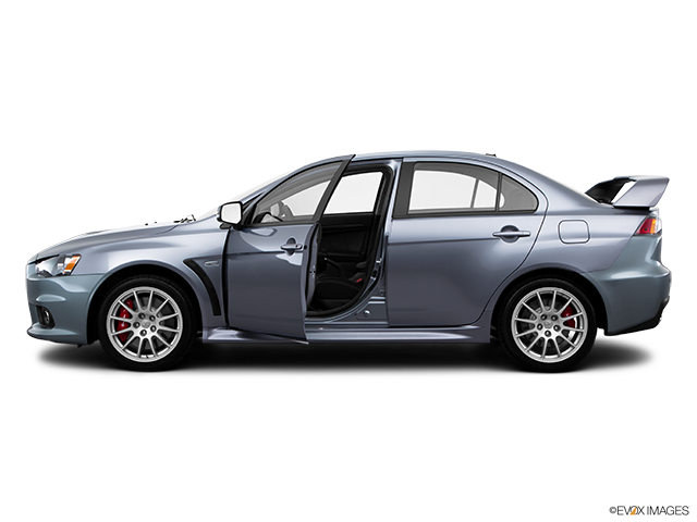 2015 Mitsubishi Lancer Evolution | Driver's side profile with drivers side door open
