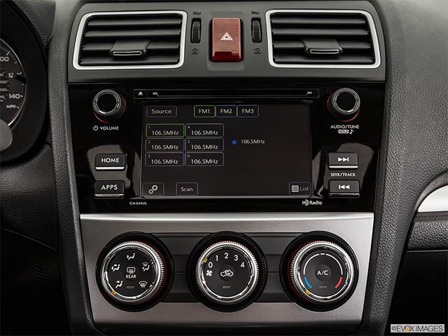 2015 Subaru Impreza | Closeup of radio head unit