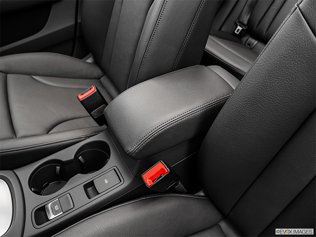 2015 Audi Q3 | Front center console with closed lid, from driver’s side looking down