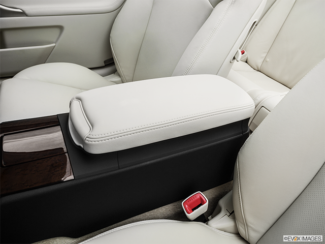 2015 Lexus IS 350C | Front center console with closed lid, from driver’s side looking down