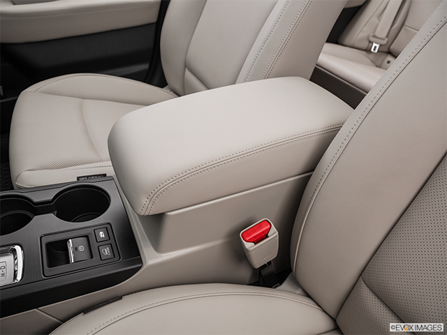 2016 Subaru Outback | Front center console with closed lid, from driver’s side looking down