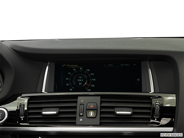 2016 BMW X3 | Closeup of radio head unit