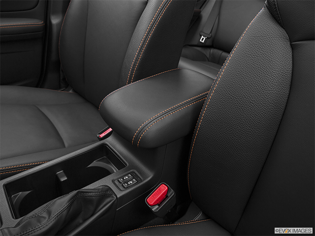 2016 Subaru Crosstrek | Front center console with closed lid, from driver’s side looking down