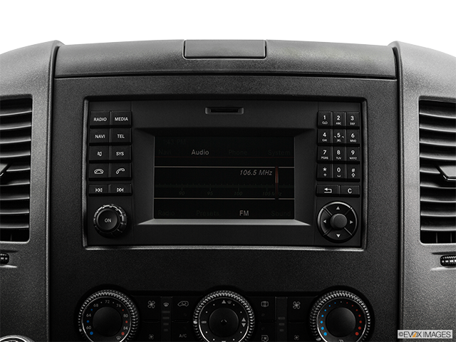 2015 Mercedes-Benz Sprinter Passenger Van | Closeup of radio head unit