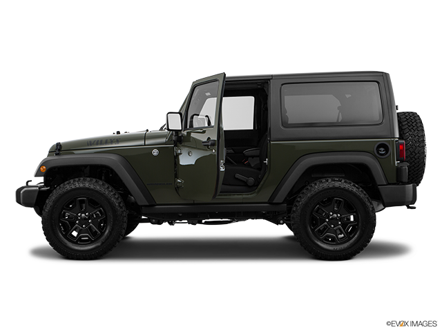 2016 Jeep Wrangler | Driver's side profile with drivers side door open