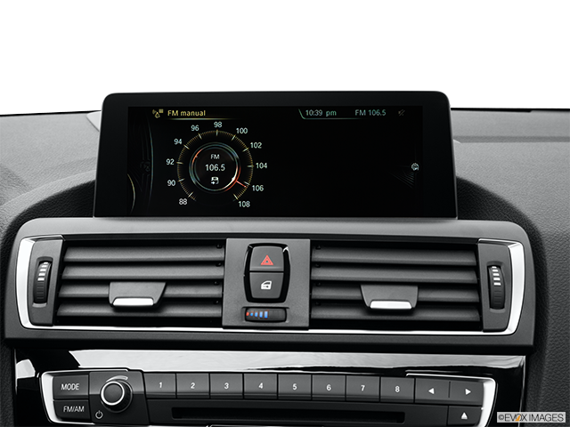2016 BMW 2 Series | Closeup of radio head unit