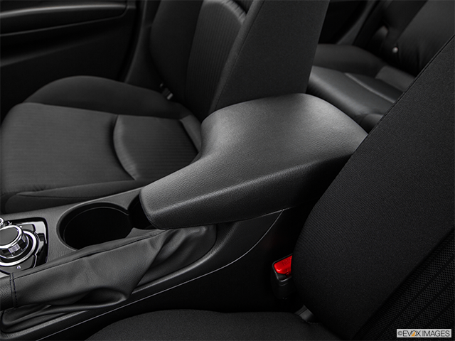 2016 Mazda MAZDA3 | Front center console with closed lid, from driver’s side looking down