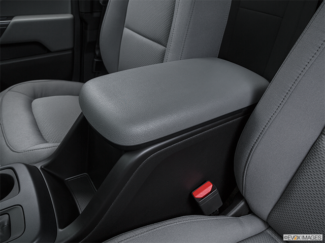 2016 Chevrolet Colorado | Front center console with closed lid, from driver’s side looking down