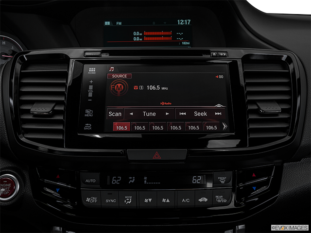 2016 Honda Accord Coupe | Closeup of radio head unit