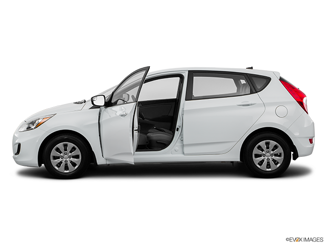 2016 Hyundai Accent Hatchback | Driver's side profile with drivers side door open