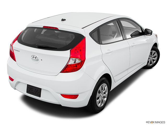 2016 Hyundai Accent Hatchback | Rear 3/4 angle view