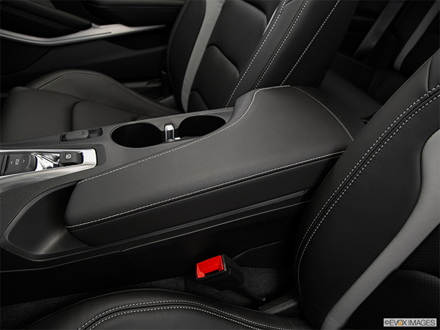 2016 Chevrolet Camaro | Front center console with closed lid, from driver’s side looking down