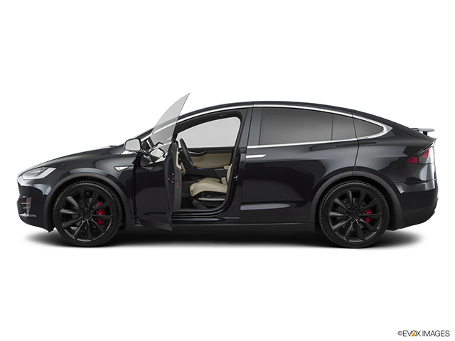 2016 Tesla Model X | Driver's side profile with drivers side door open