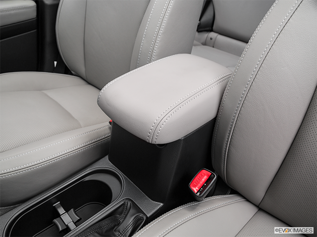 2017 Subaru Forester | Front center console with closed lid, from driver’s side looking down