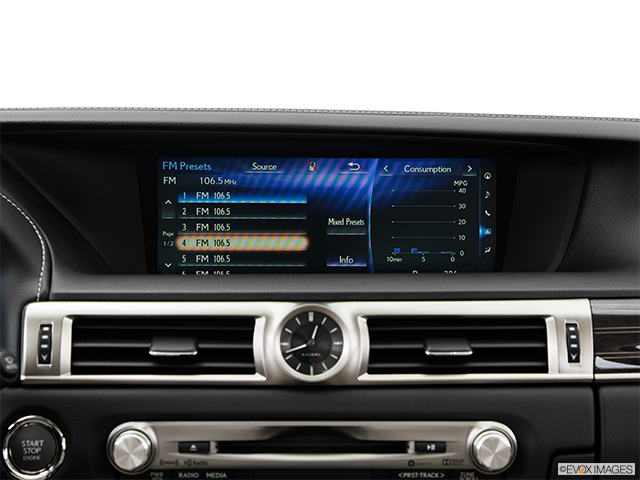 2016 Lexus GS 350 | Closeup of radio head unit