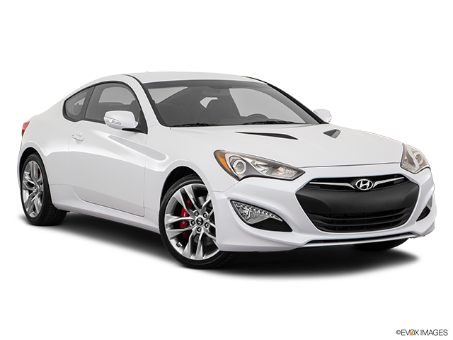 2016 Hyundai Genesis Coupe | Front passenger 3/4 w/ wheels turned