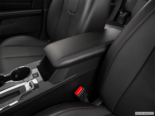 2017 GMC Terrain | Front center console with closed lid, from driver’s side looking down