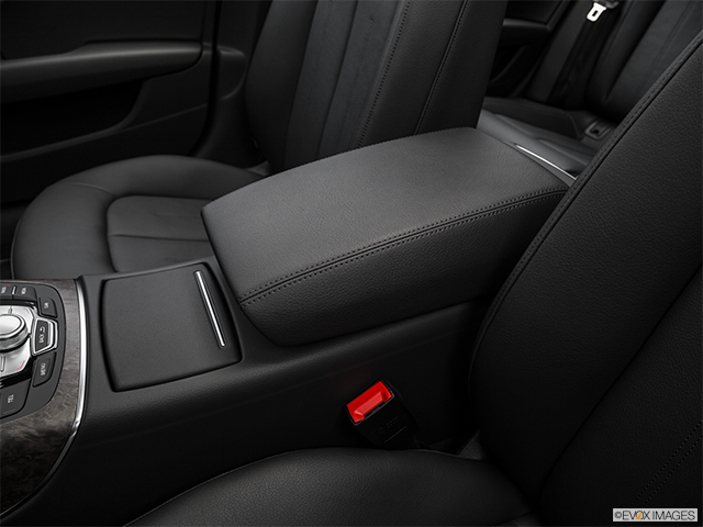 2017 Audi A7 | Front center console with closed lid, from driver’s side looking down