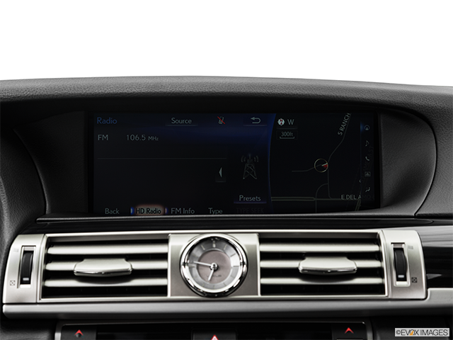 2016 Lexus LS 600h L AWD | Closeup of radio head unit