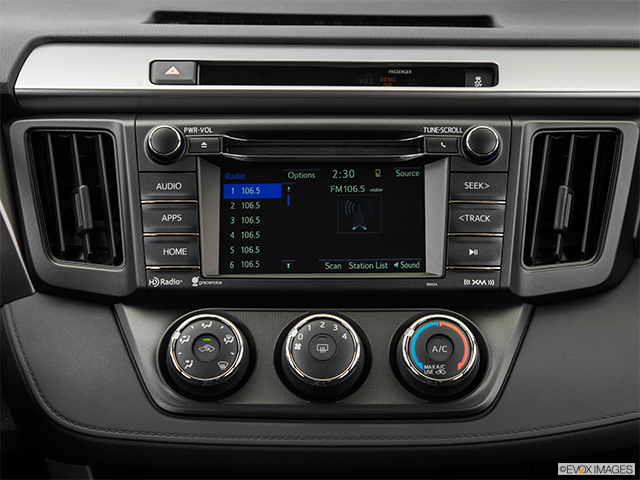 2017 Toyota RAV4 | Closeup of radio head unit