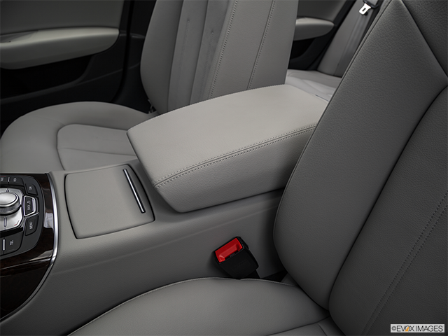 2017 Audi A6 | Front center console with closed lid, from driver’s side looking down