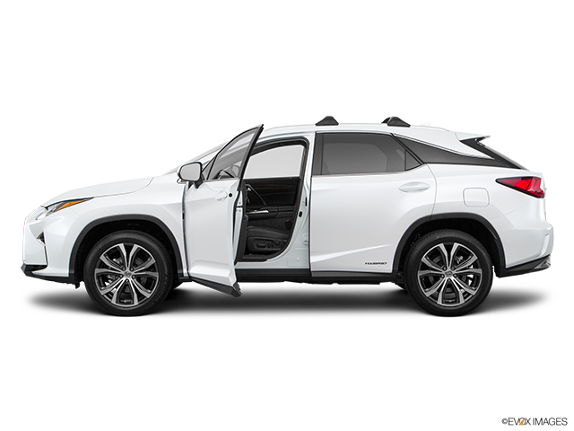 2017 Lexus RX 450h | Driver's side profile with drivers side door open