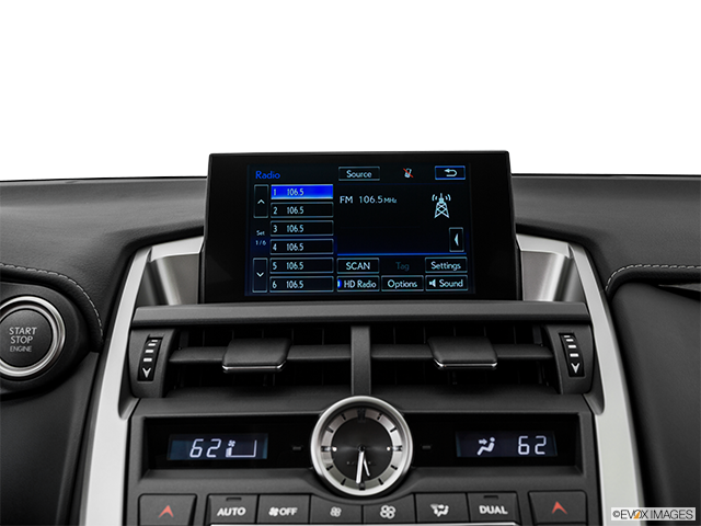 2017 Lexus NX 200t | Closeup of radio head unit