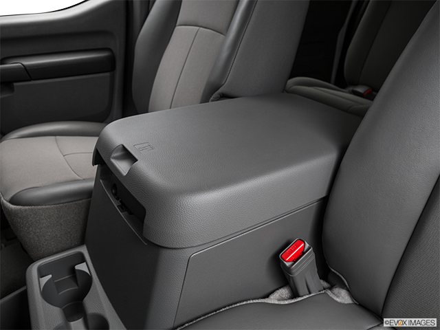 2017 Nissan NV Passenger | Front center console with closed lid, from driver’s side looking down