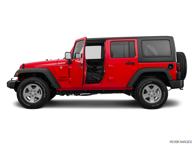 2017 Jeep Wrangler Unlimited | Driver's side profile with drivers side door open