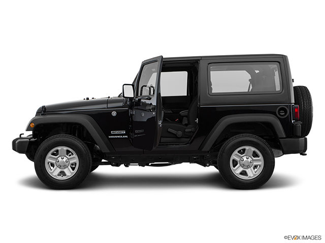 2017 Jeep Wrangler | Driver's side profile with drivers side door open