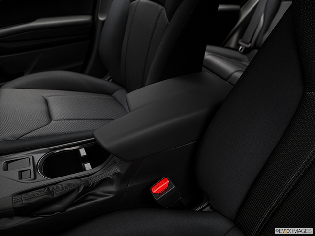 2018 Subaru Crosstrek | Front center console with closed lid, from driver’s side looking down