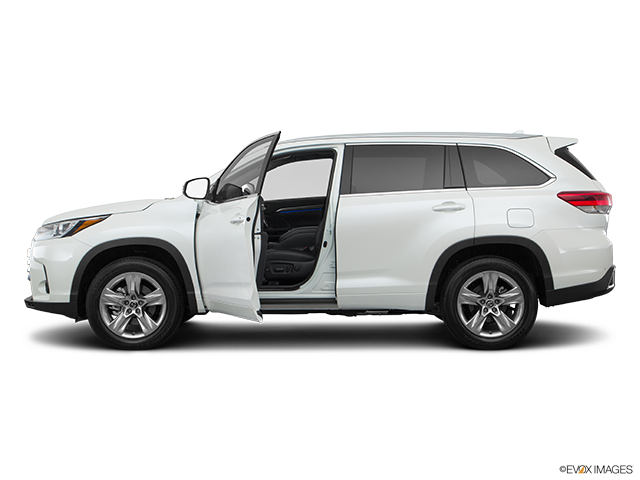 2017 Toyota Highlander | Driver's side profile with drivers side door open