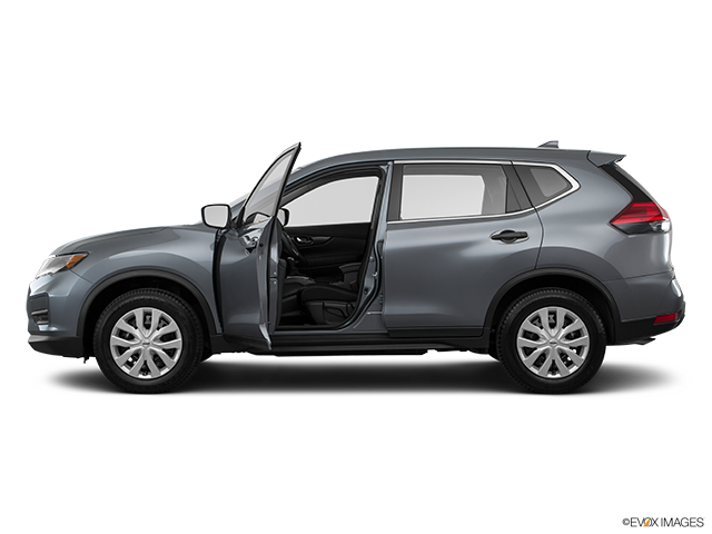 2017 Nissan Rogue | Driver's side profile with drivers side door open