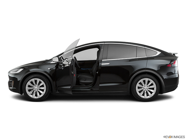 2021 Tesla Model X | Driver's side profile with drivers side door open