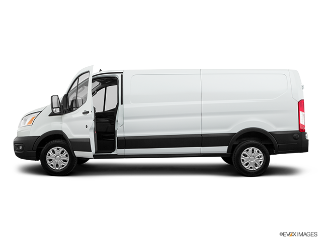 2020 Ford Transit Van | Driver's side profile with drivers side door open