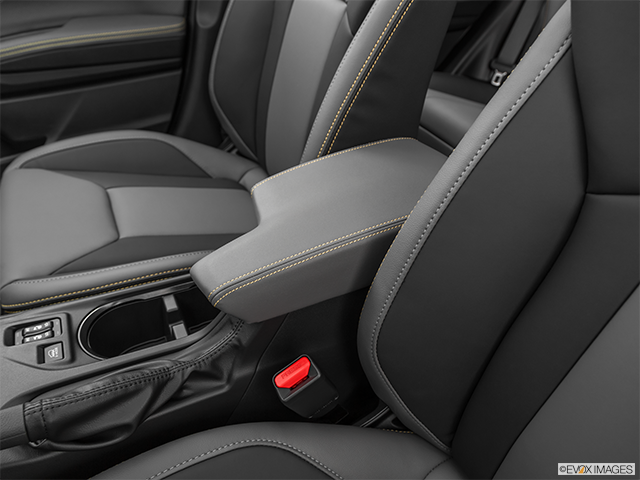 2024 Subaru Crosstrek | Front center console with closed lid, from driver’s side looking down