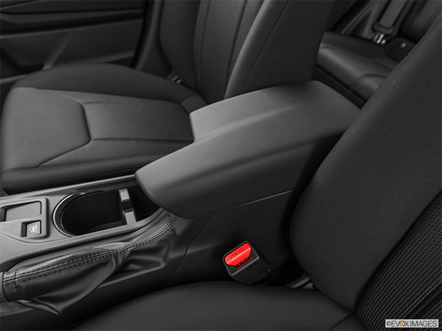2022 Subaru Crosstrek | Front center console with closed lid, from driver’s side looking down