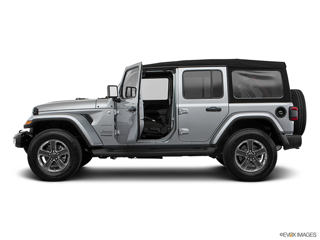 2023 Jeep Wrangler Unlimited | Driver's side profile with drivers side door open