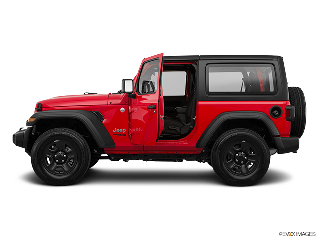 2023 Jeep Wrangler 2-Door | Driver's side profile with drivers side door open