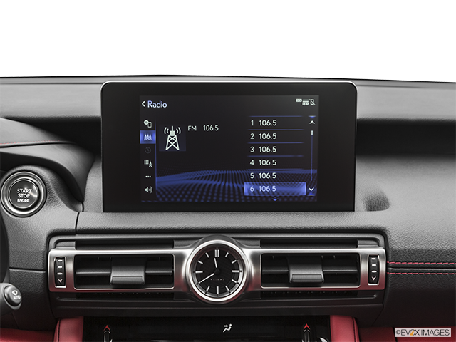 2022 Lexus IS 300 AWD | Closeup of radio head unit