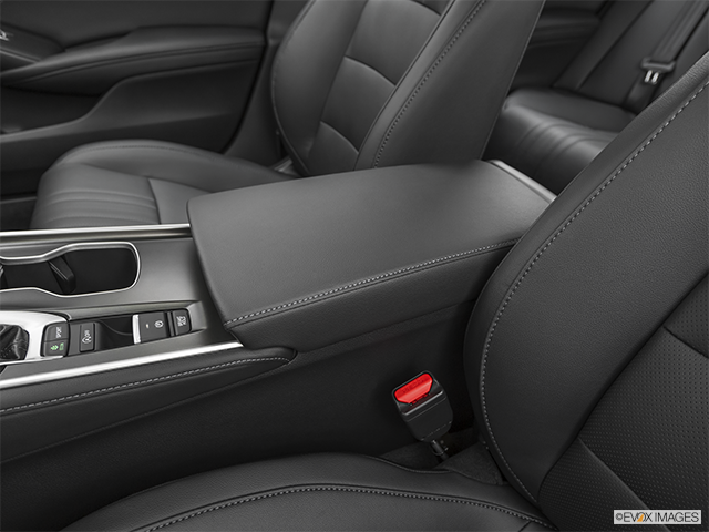 2022 Honda Accord | Front center console with closed lid, from driver’s side looking down