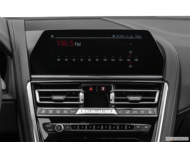 2023 BMW M8 Gran Coupe | Closeup of radio head unit
