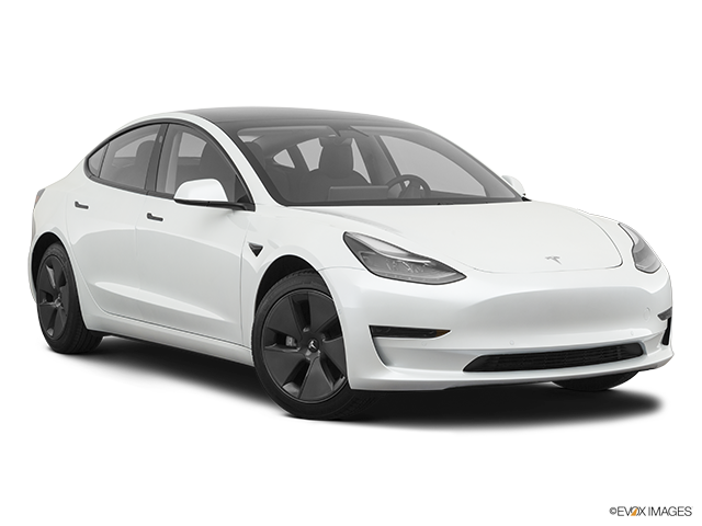 2022 Tesla Model 3 | Front passenger 3/4 w/ wheels turned