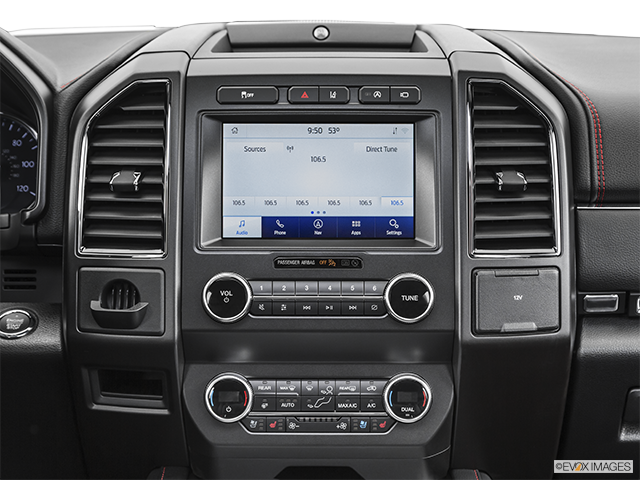 2021 Ford Expedition | Closeup of radio head unit