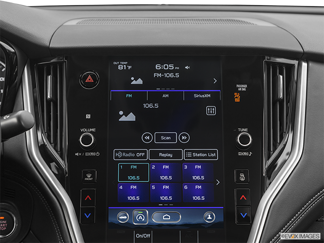 2023 Subaru Legacy | Closeup of radio head unit