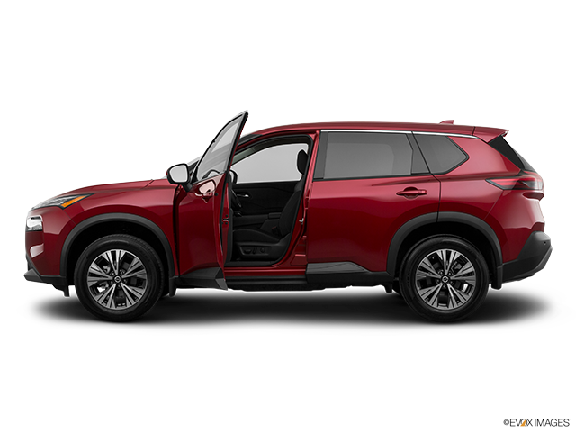2023 Nissan Rogue | Driver's side profile with drivers side door open