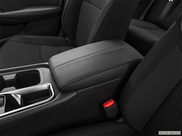 2023 Nissan Sentra | Front center console with closed lid, from driver’s side looking down