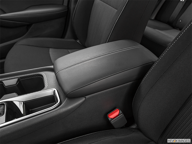 2024 Nissan Sentra | Front center console with closed lid, from driver’s side looking down