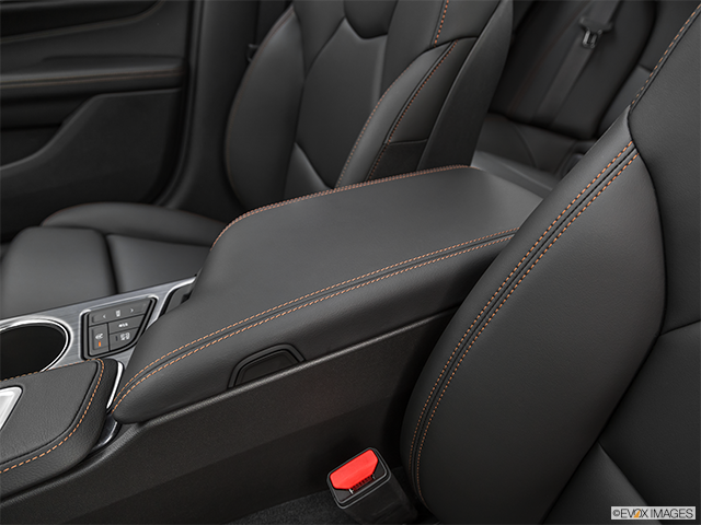 2023 Cadillac CT4 | Front center console with closed lid, from driver’s side looking down