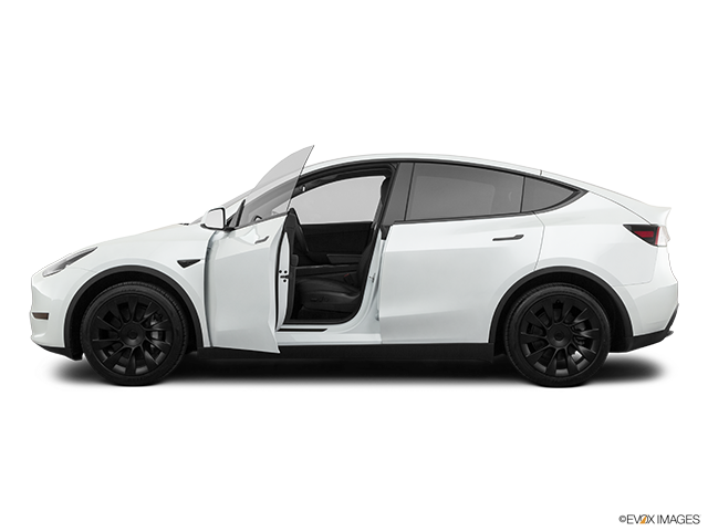 2024 Tesla Model Y | Driver's side profile with drivers side door open